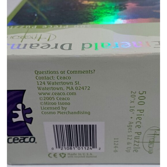 New  Hiro Isono Emerald Dreams 500 Pc Jigsaw Puzzle Ceaco Holographic Art  2005 - Picture 6 of 9